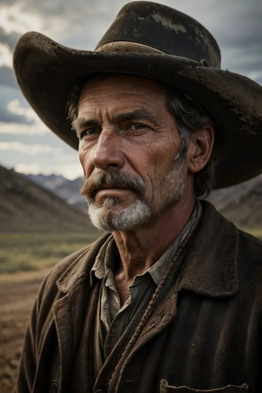 Stable Diffusion prompt: a portrait of an old coal miner in 19th century