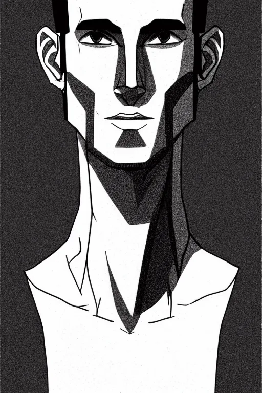 Stable Diffusion prompt: young man with long face