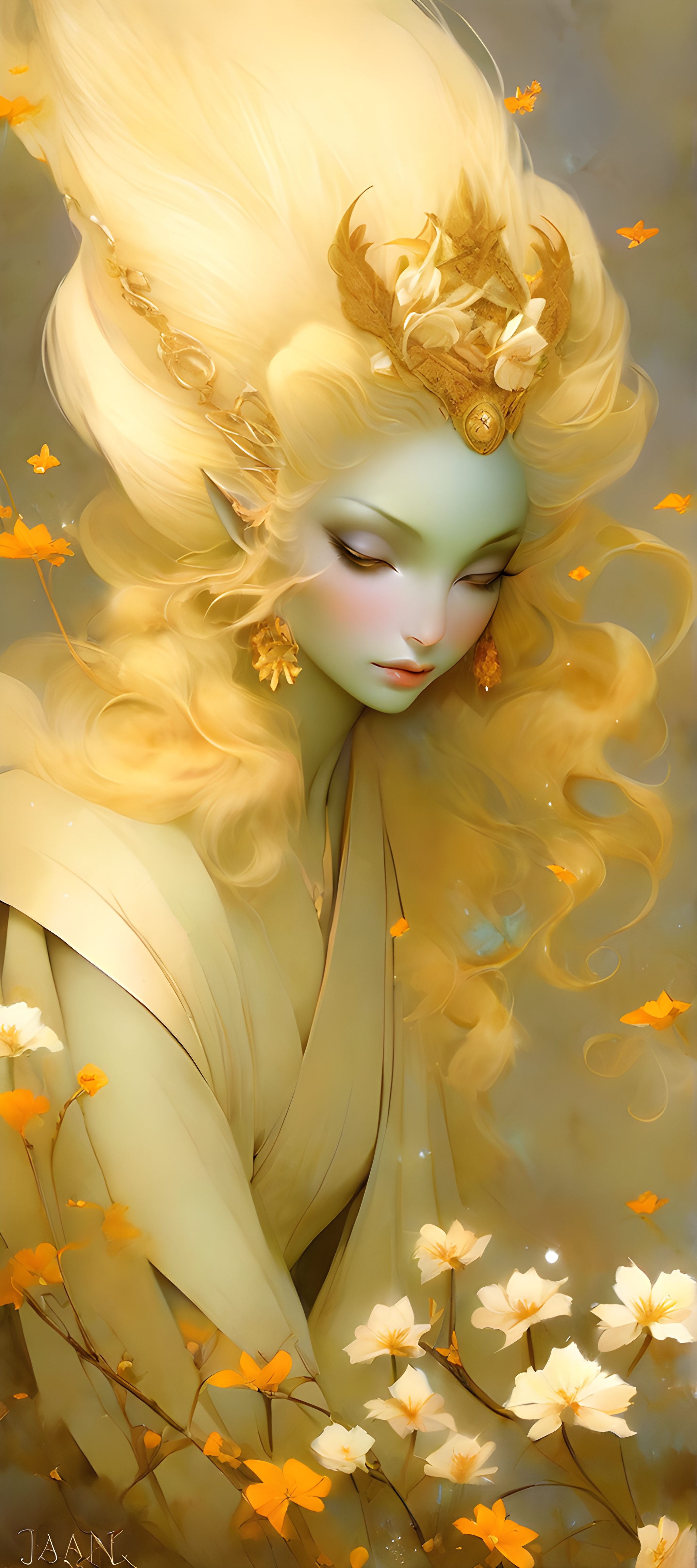 پیشنمایش منبع: Stable Diffusion prompt: A wanderer from the celestial dimensions Soraka, D...