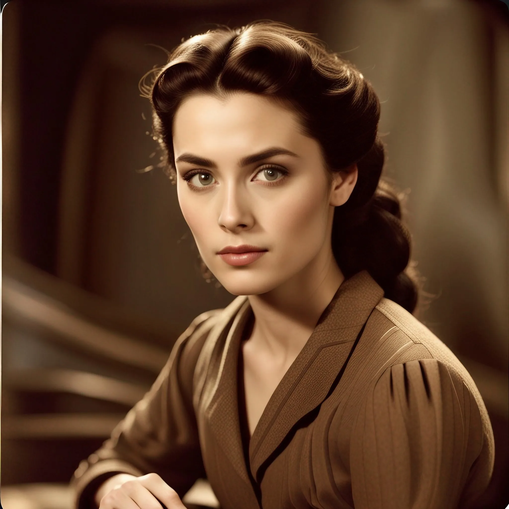 Stable Diffusion prompt: The photo showcases a woman who appears to be in her early to mid-twenties. Her complexion is clear and fair