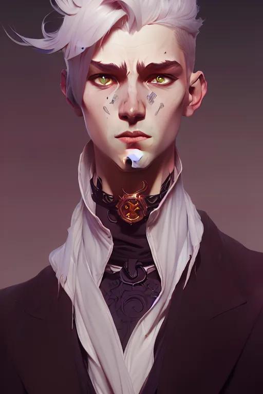 Arcane Diffusion prompt: Full height Portrait of young male (villain)