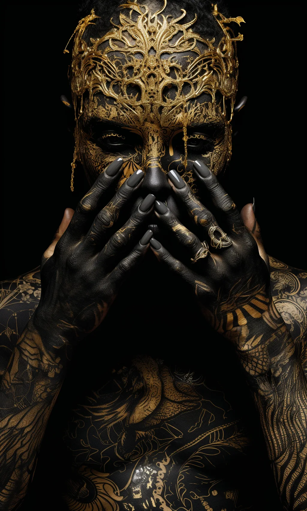 Black and gold