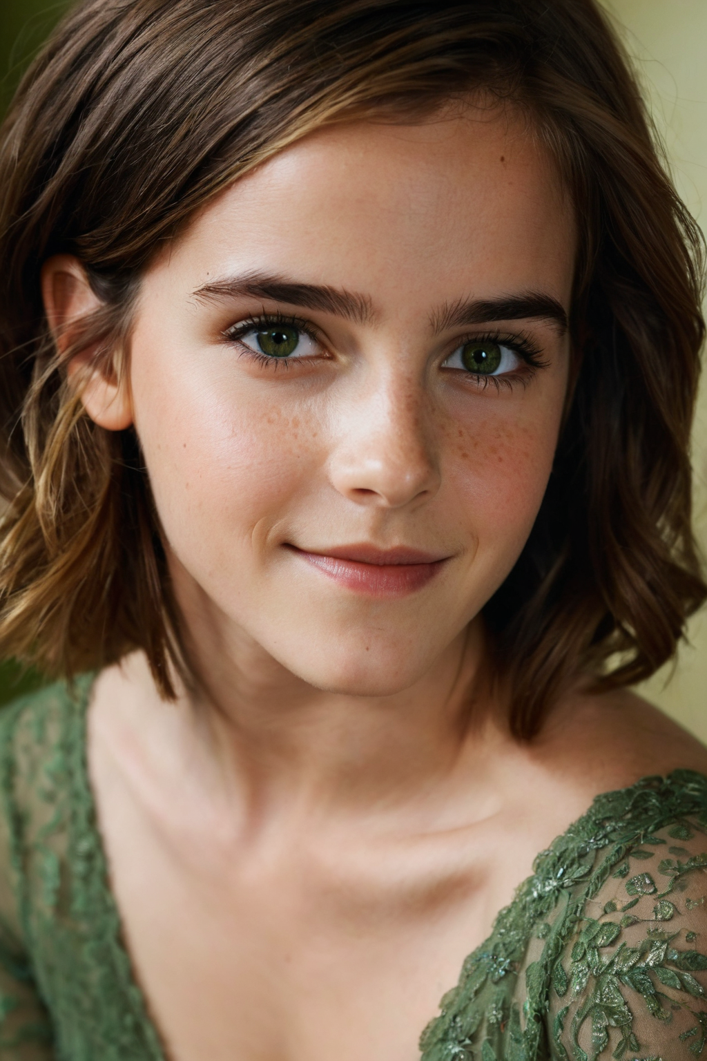 پیشنمایش منبع: Stable Diffusion prompt: beautiful girl, (emma watson), smile, happy, close...