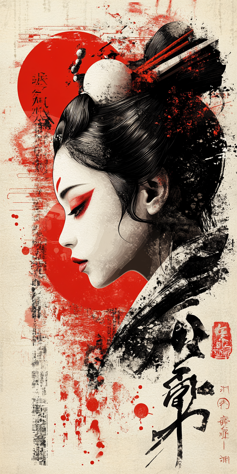 پیشنمایش منبع: Midjourney prompt: A cyberpunk-inspired digital art piece featuring a...