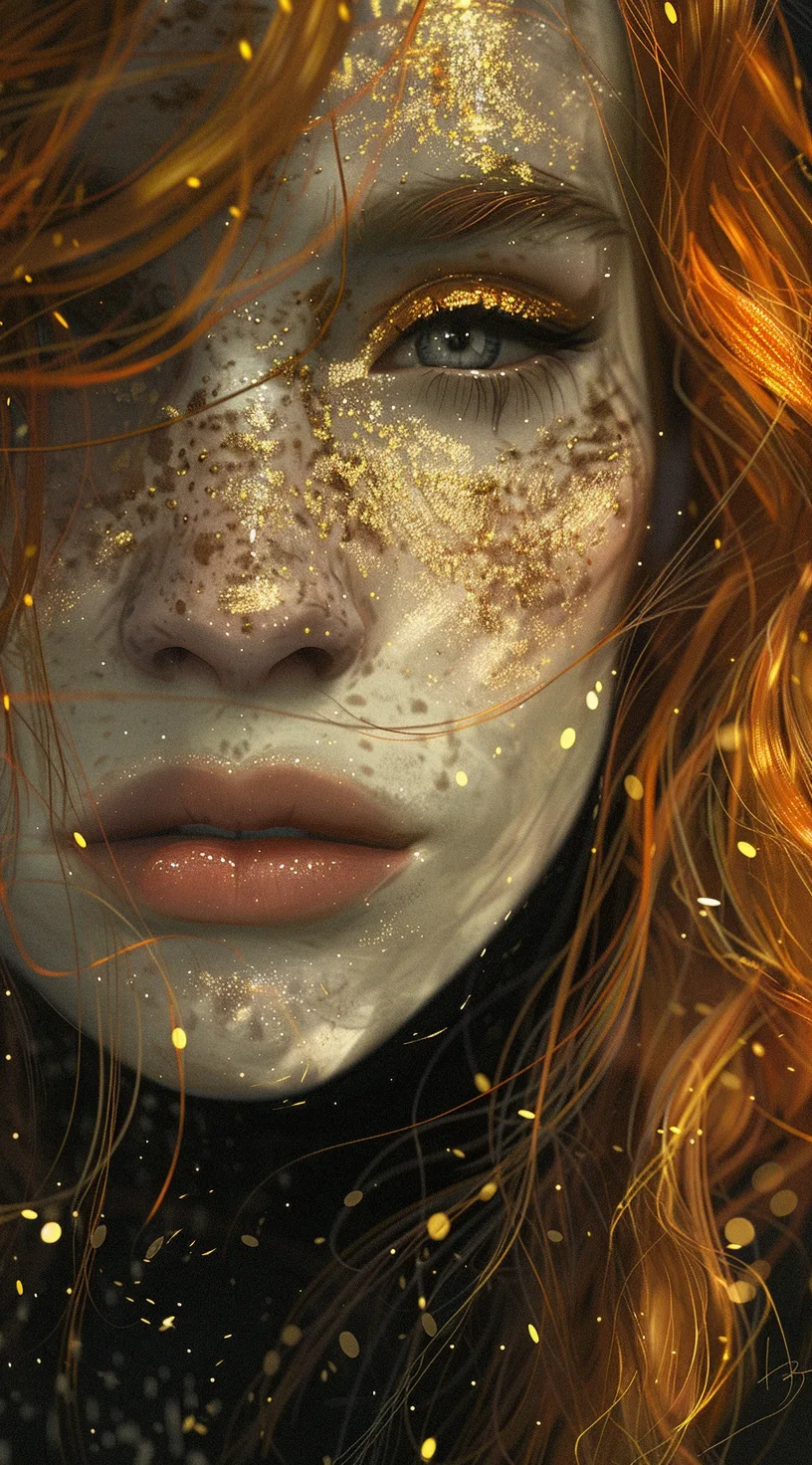 Midjourney prompt: an art piece of a fantasy woman with red hair