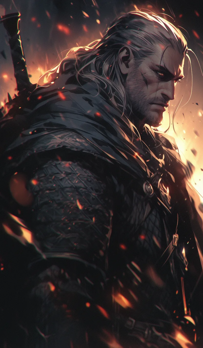 Midjourney prompt: The Witcher