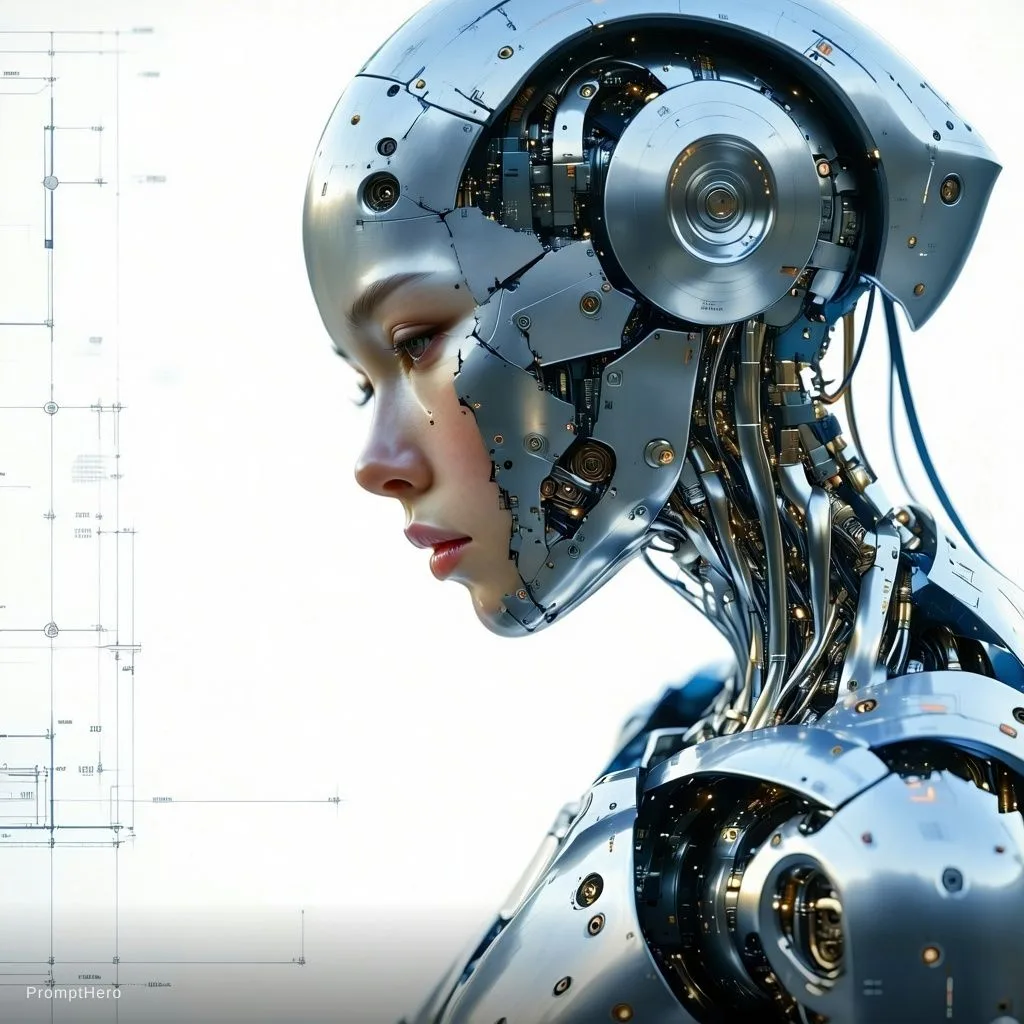 Stable Diffusion  prompt: Ultra-detailed cinematic portrait of a Hong Kong female cyborg
