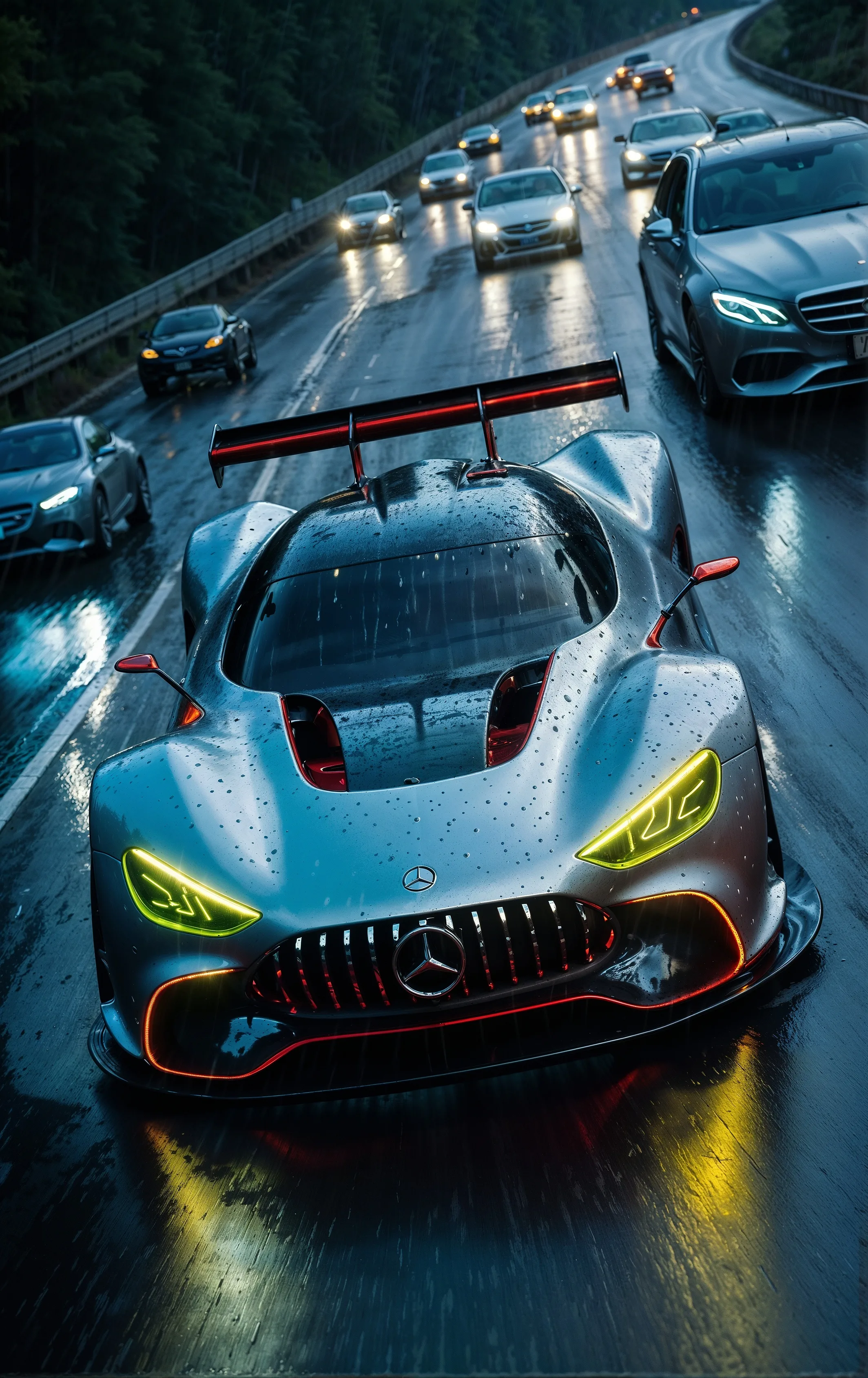 Rainy Traffic