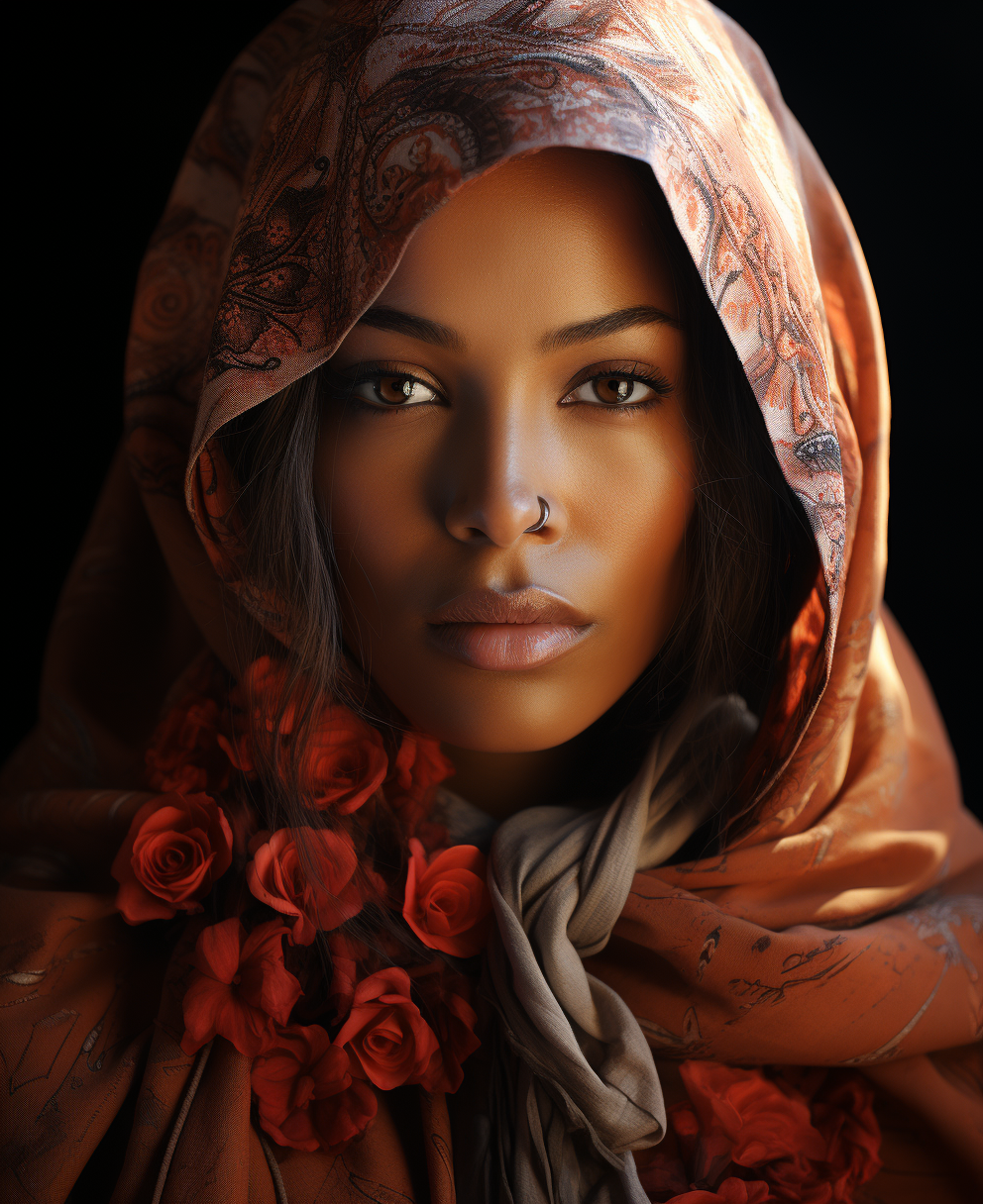 پیشنمایش منبع: Midjourney prompt: the mary painting, in the style of light red and p...