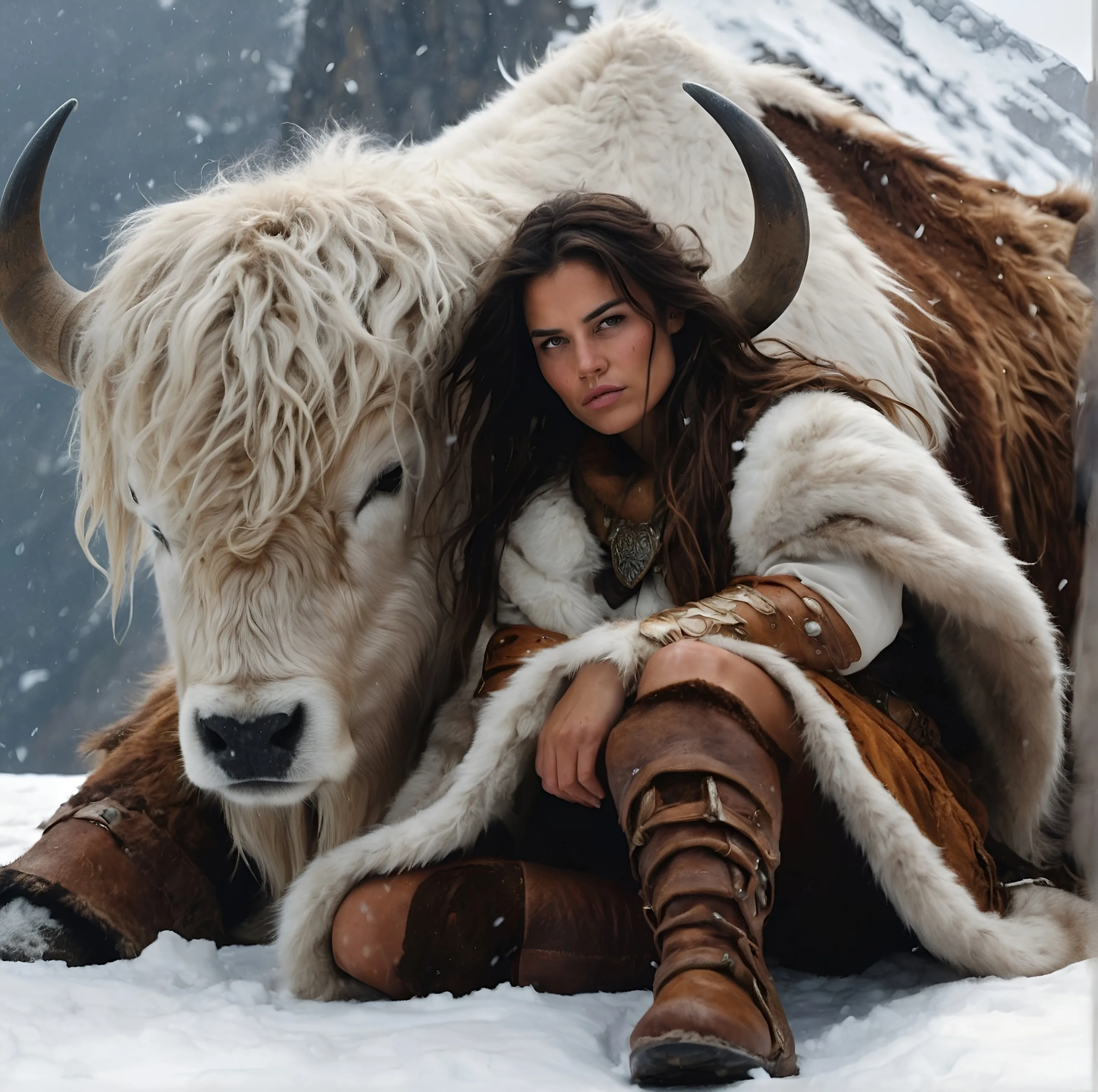 A Warrior and her Yak