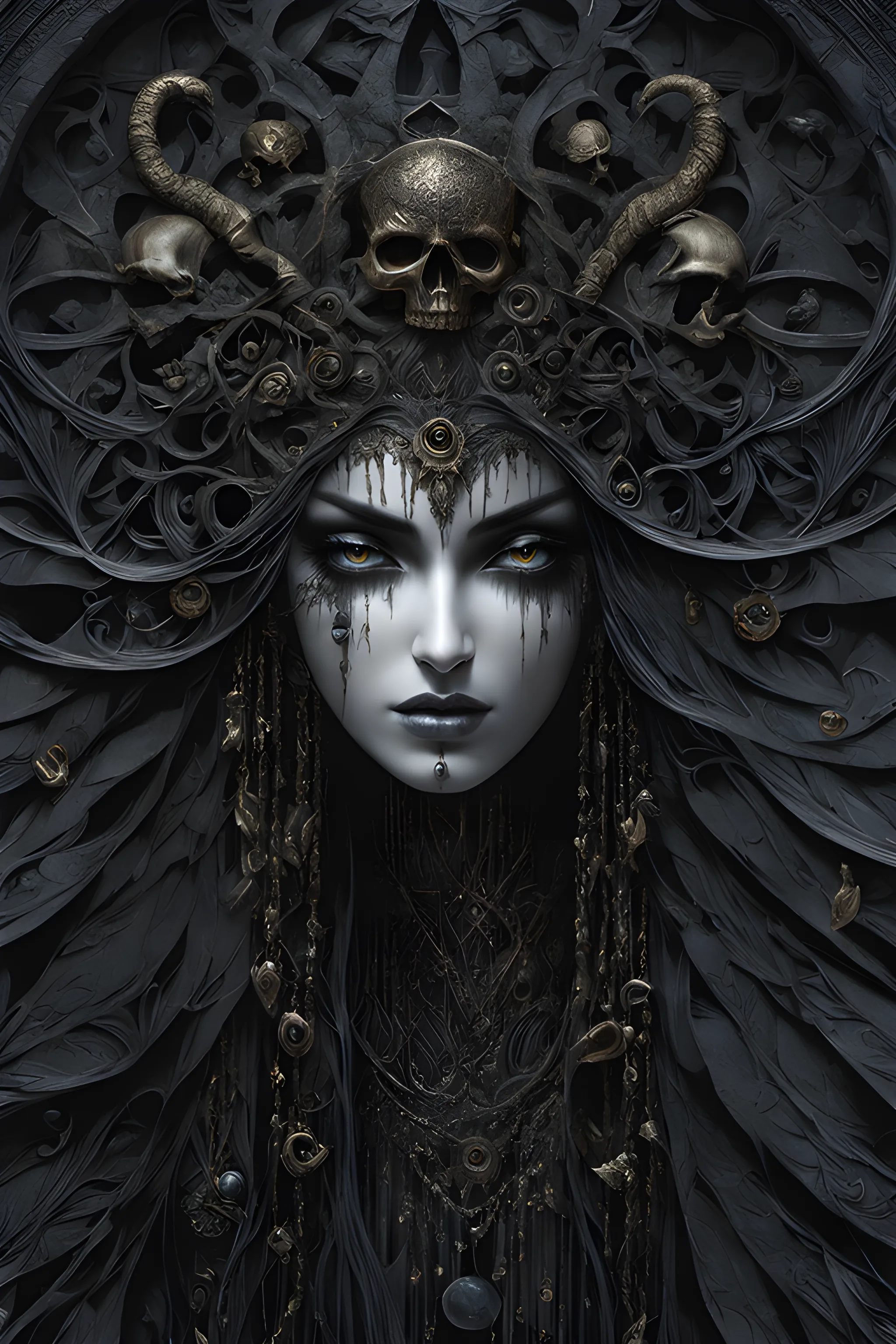 Stable Diffusion prompt: The Curse of the goddess