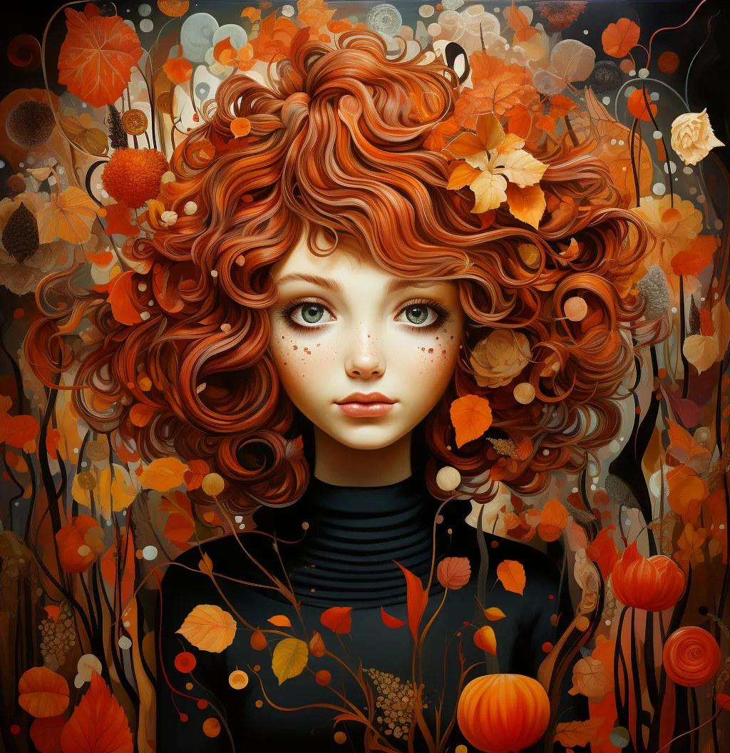 Midjourney prompt: fall inspired art