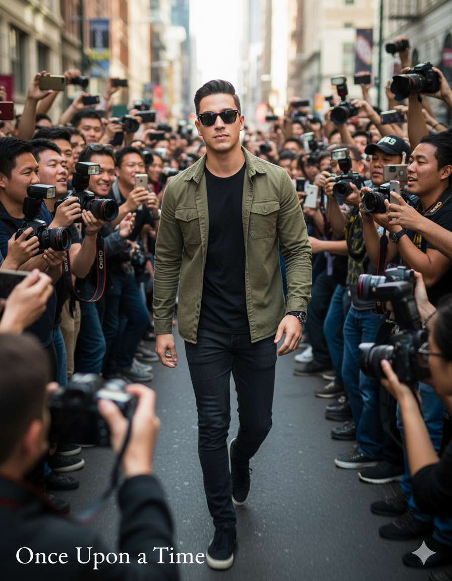 پیشنمایش منبع: ChatGPT Image prompt: "A stylish young man wearing sunglasses and a casu...