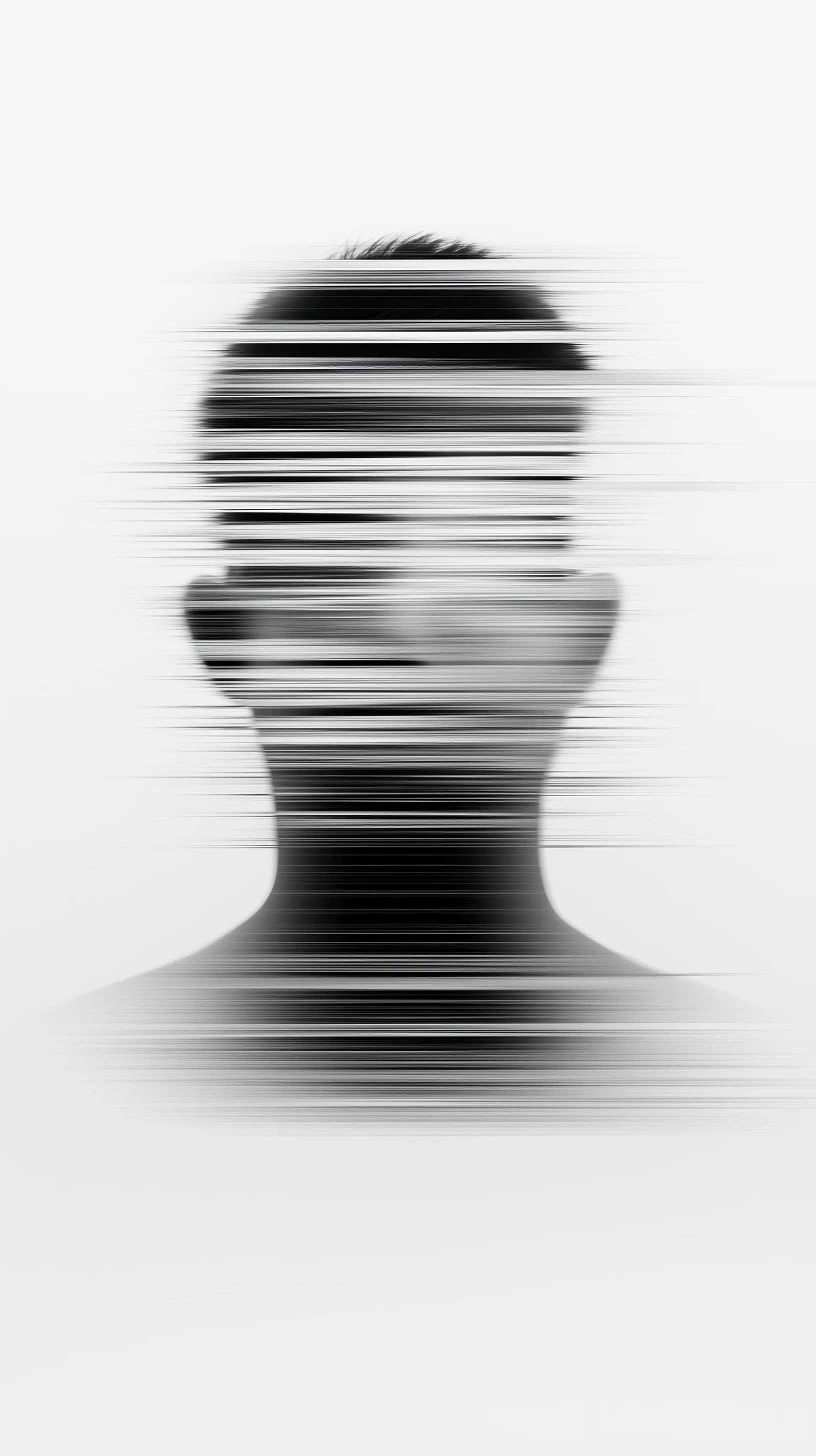 Midjourney prompt: glitch art with linear distortion