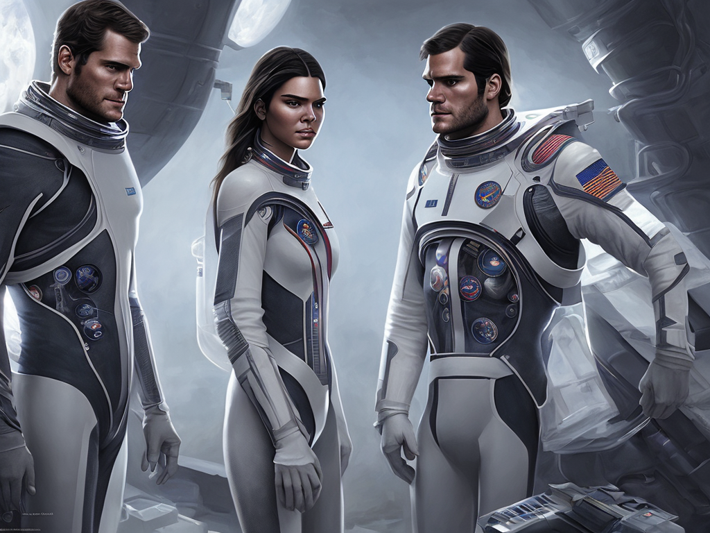 پیشنمایش منبع: Openjourney prompt: Portrait of (Kendall Jenner) and (Henry Cavill) as...