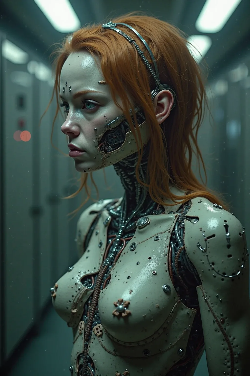 FLUX prompt: A real photorealistic movie scene:A very professional scene in a laboratory:human experiment