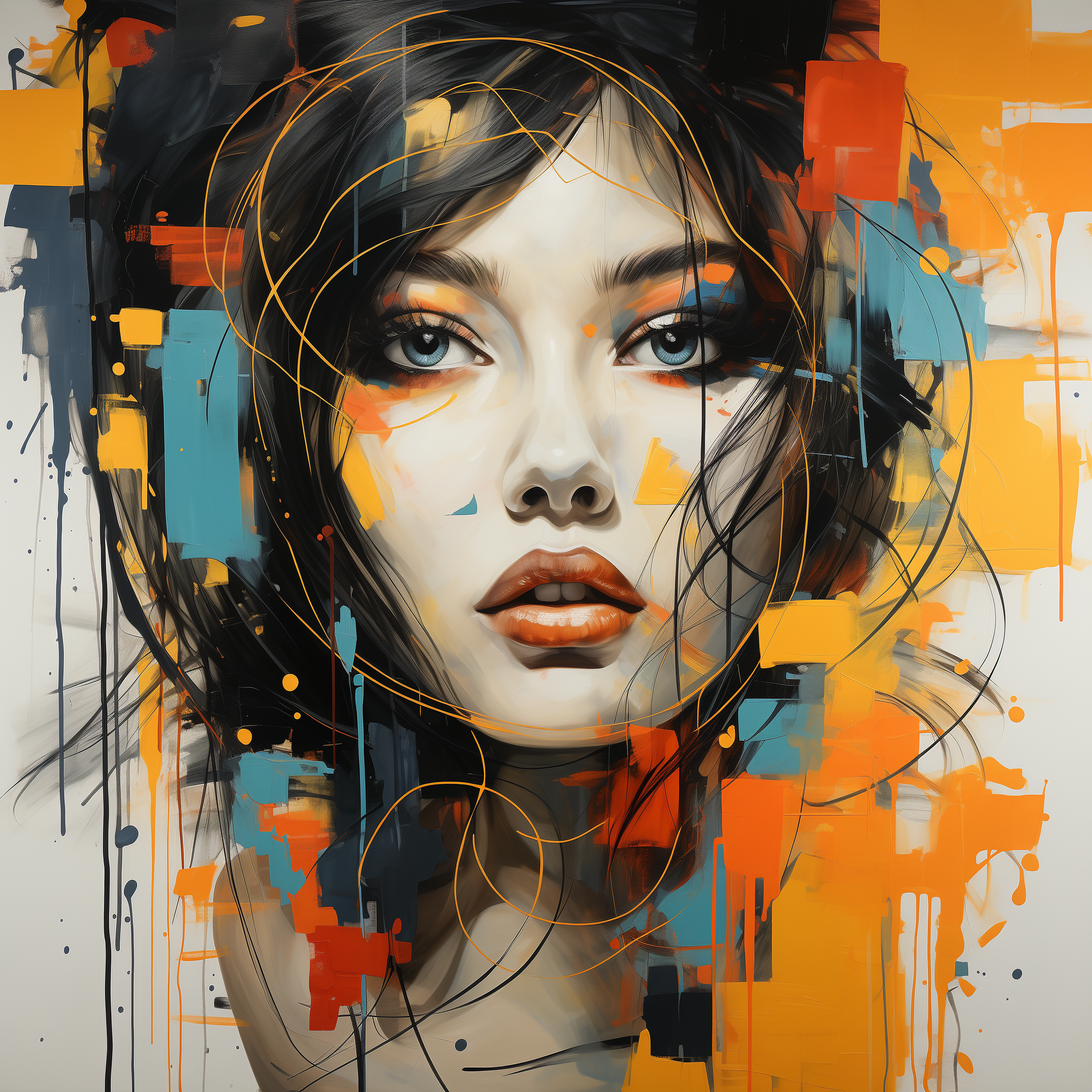 پیشنمایش منبع: Midjourney prompt: Artistic fusion of various styles and mediums, cre...