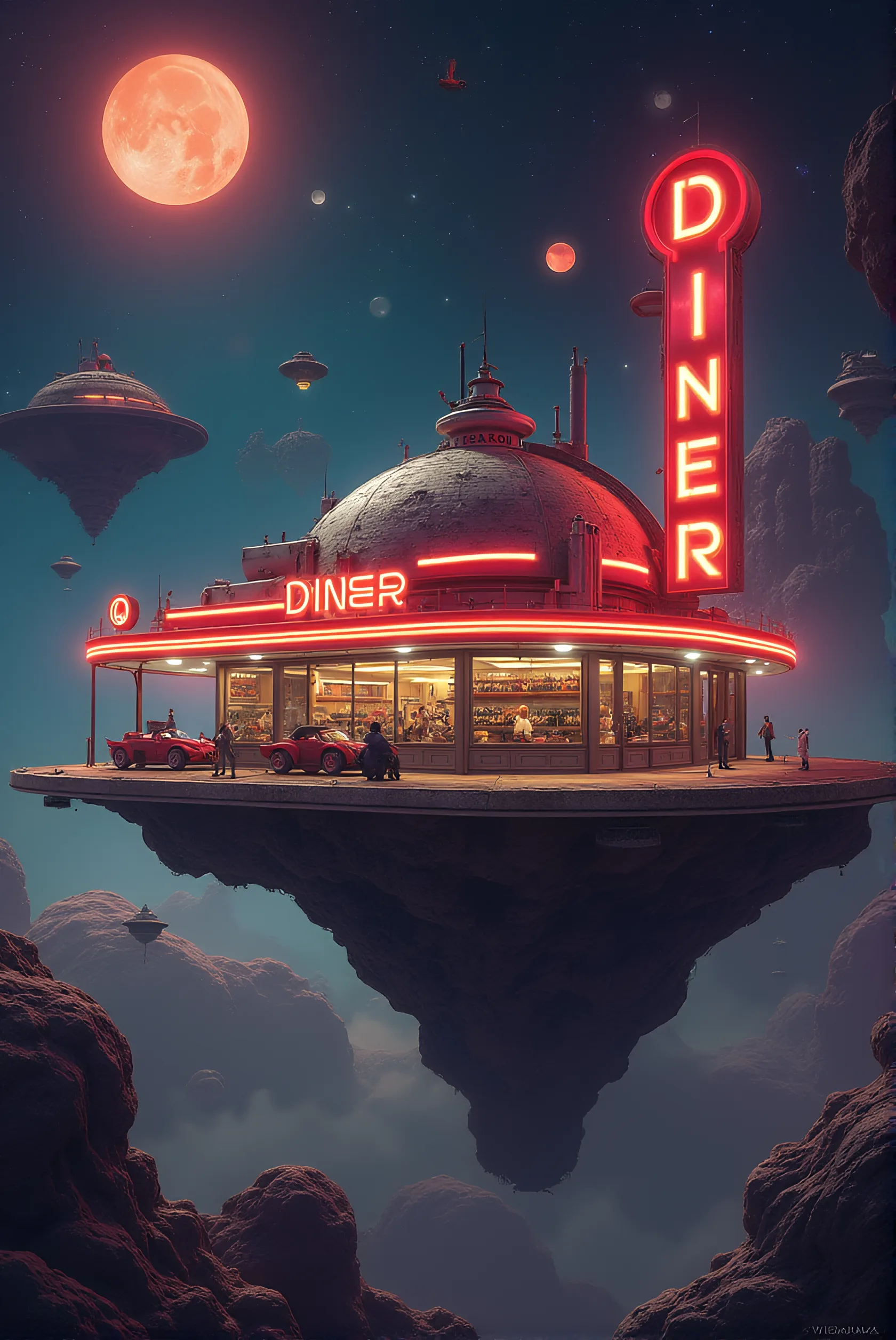 FLUX prompt: a sci fi image