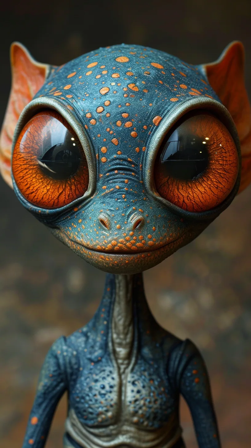 Midjourney prompt: 2d art of alien