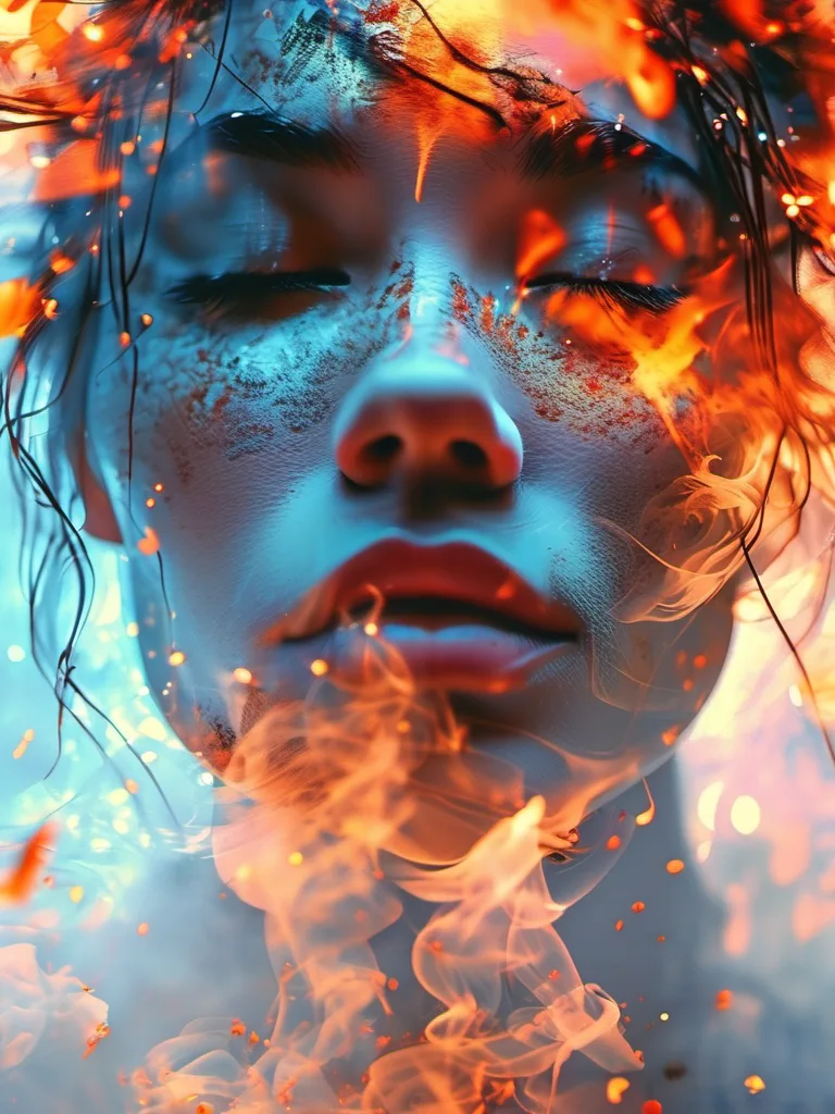 Stable Diffusion prompt: close up of a beautiful woman from below