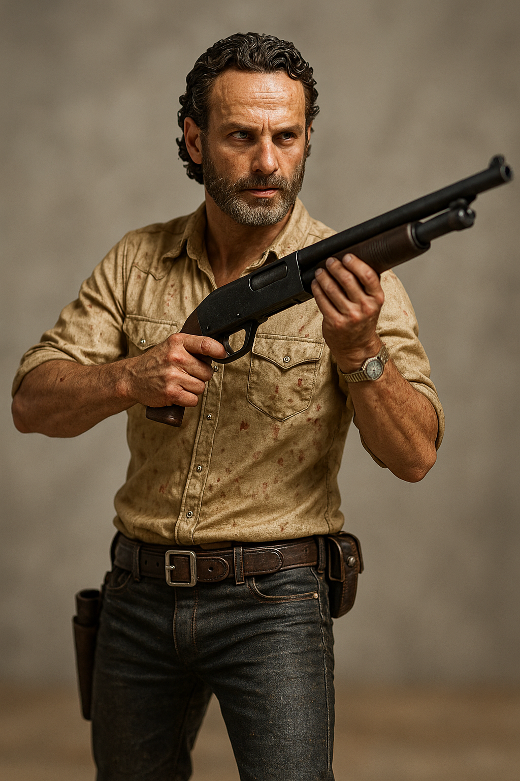 پیش‌نمایش منبع: Sora prompt: A photo-realistic action figure, The Rick Grimes 1...