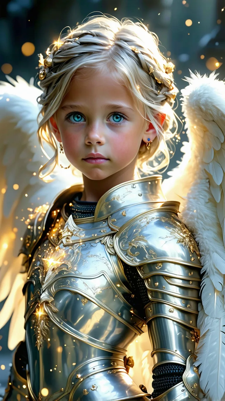 Stable Diffusion prompt: A photo realistic exceptionally beautiful tween angel