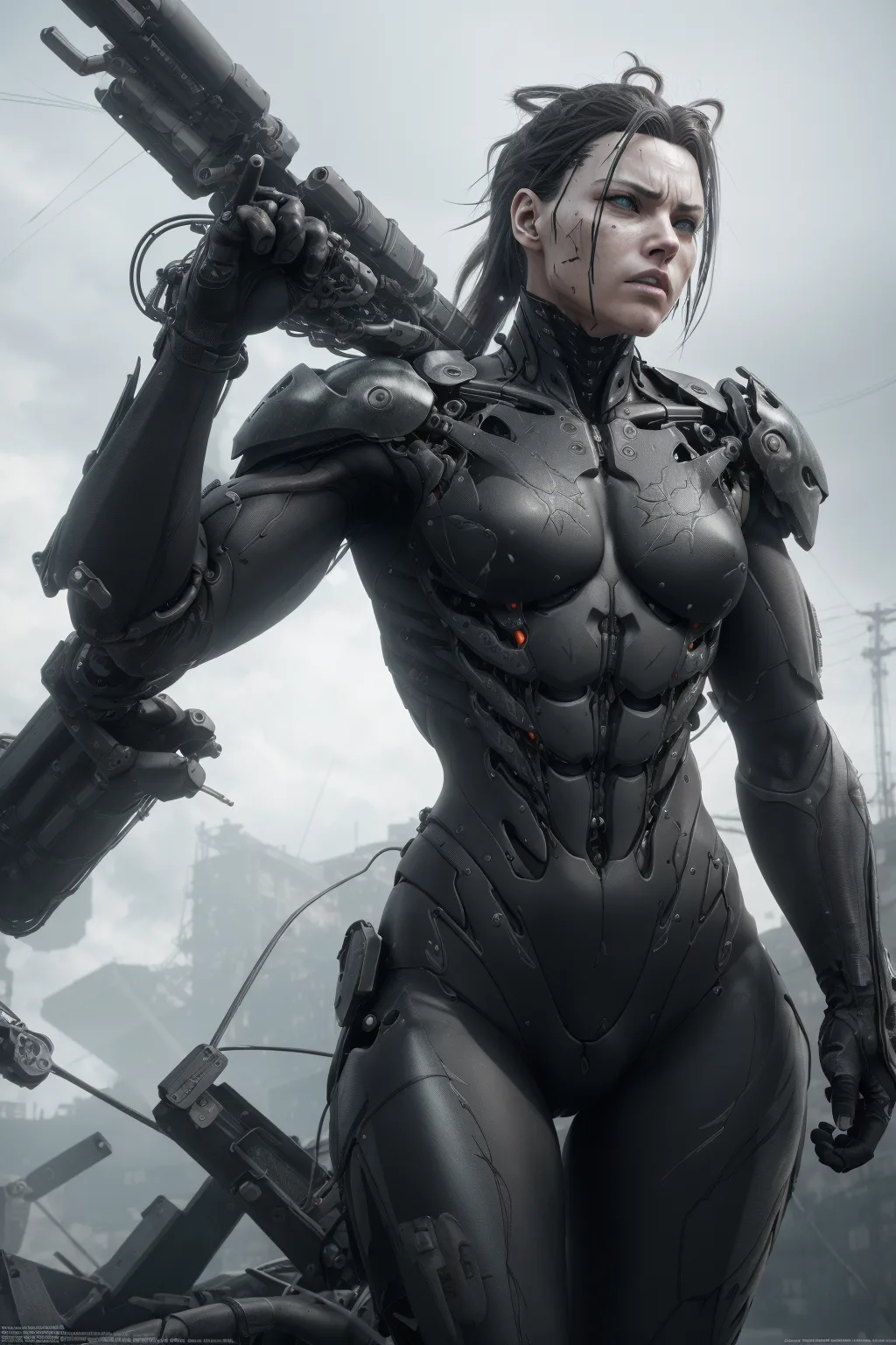 Stable Diffusion prompt: professional 3d model (mechanical angel)