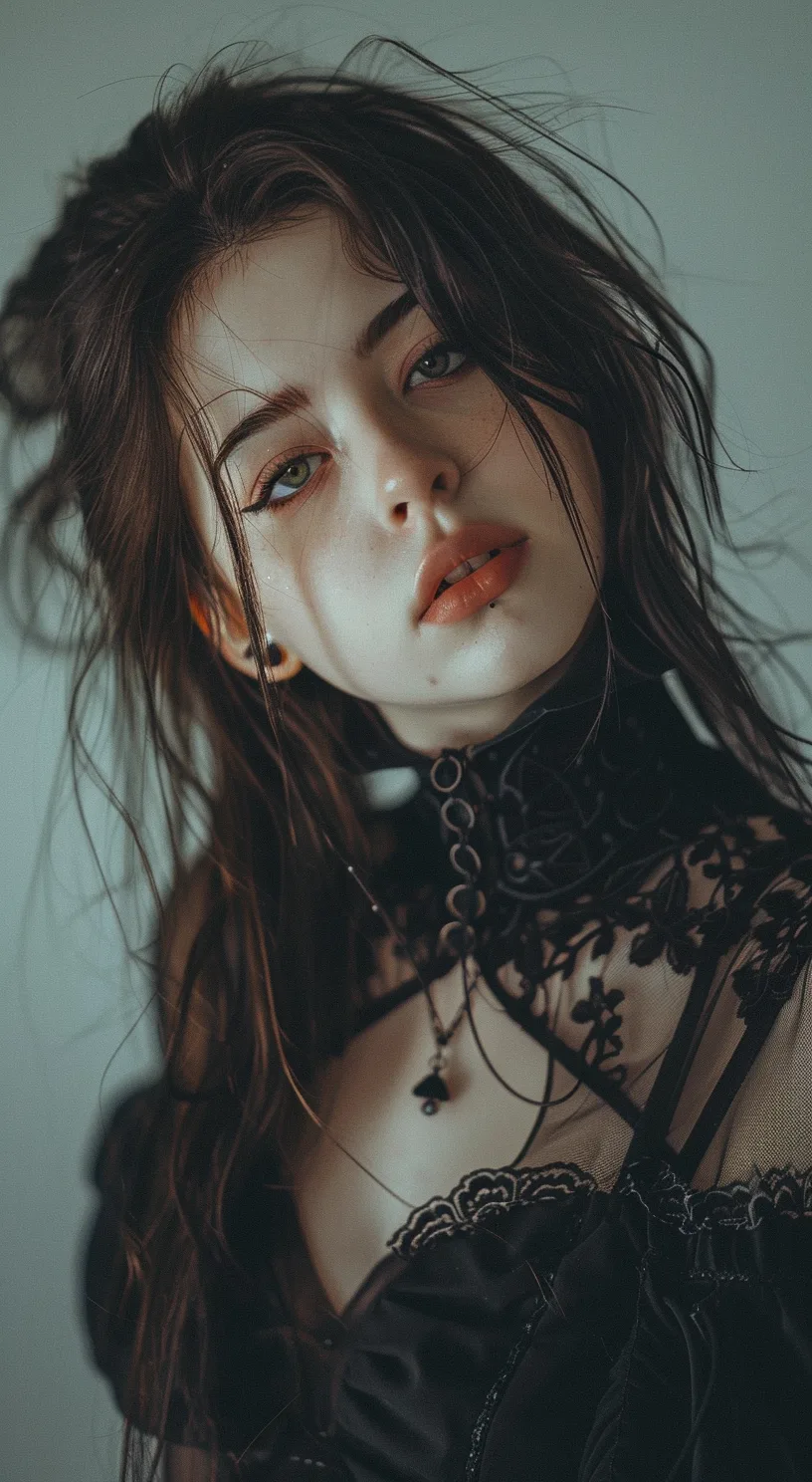 Midjourney prompt: Gothic girl
