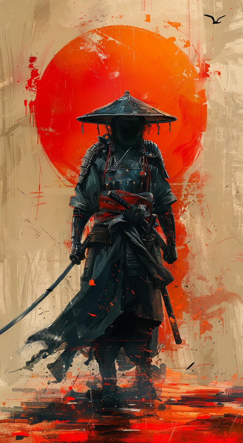 Midjourney prompt: Samurai in full armor