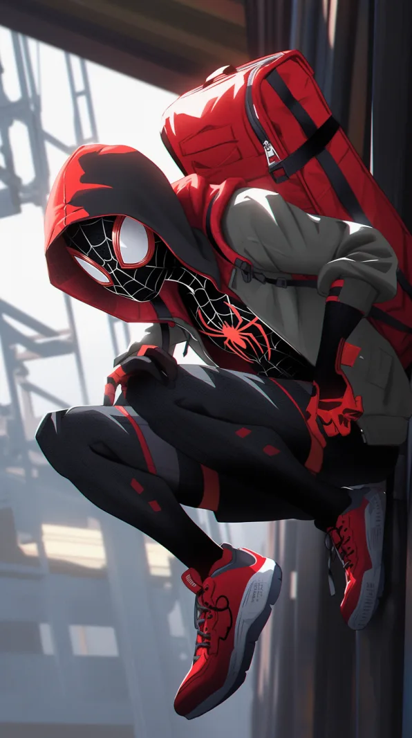 Midjourney prompt: spider man