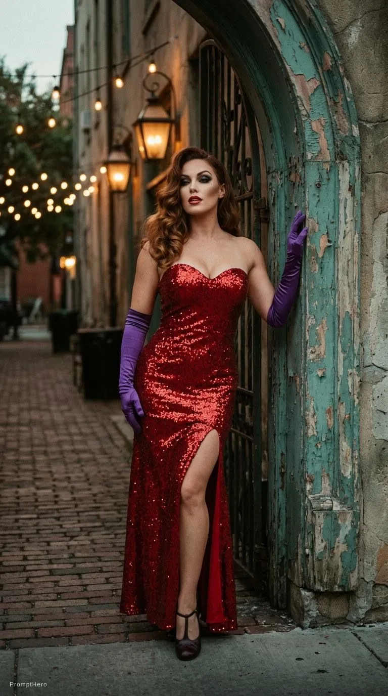 Hero prompt: Jessica Rabbit beautiful charismatic girl