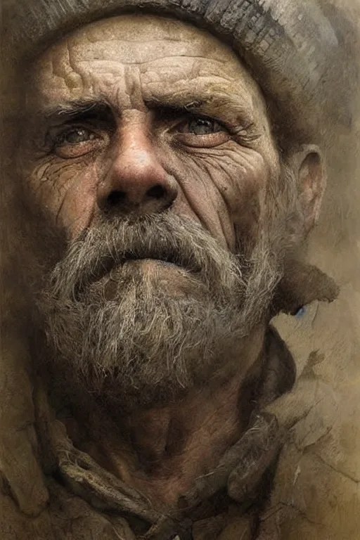 Stable Diffusion prompt: a portrait of an old coal miner in 19th century