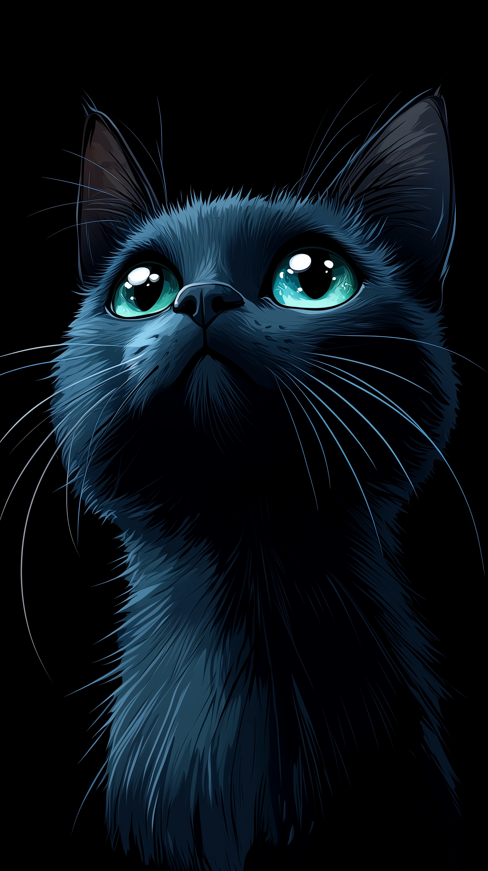 پیشنمایش منبع: Midjourney prompt: cartoon, dollish cute russian blue cat face, emera...