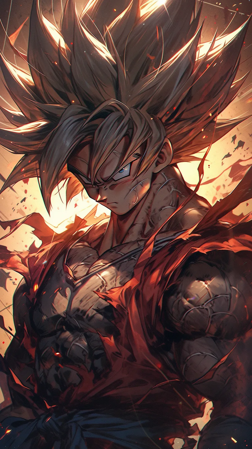 Midjourney prompt: dragon ball super wallpaper