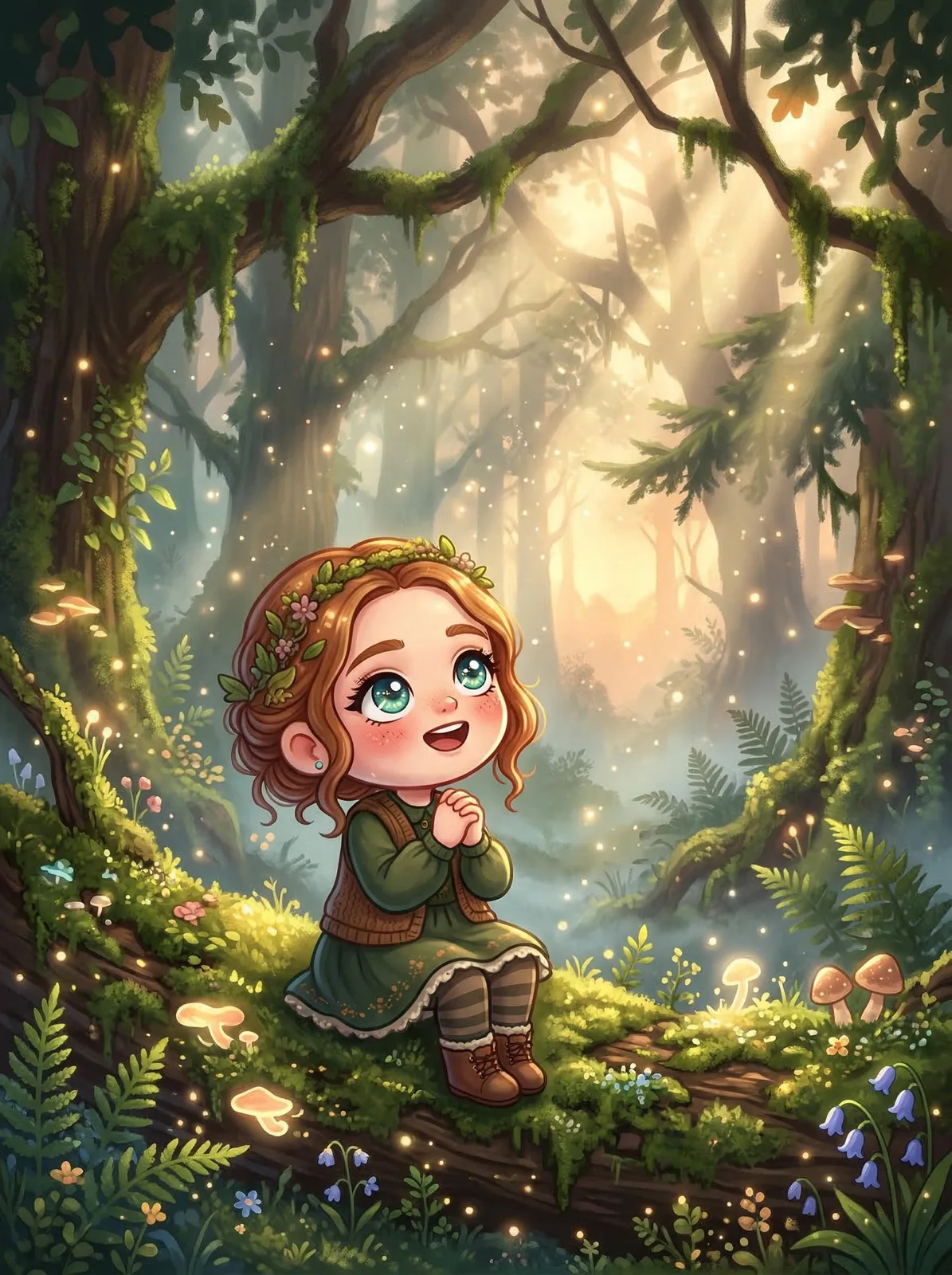 Chibi Forest Kawaii Art