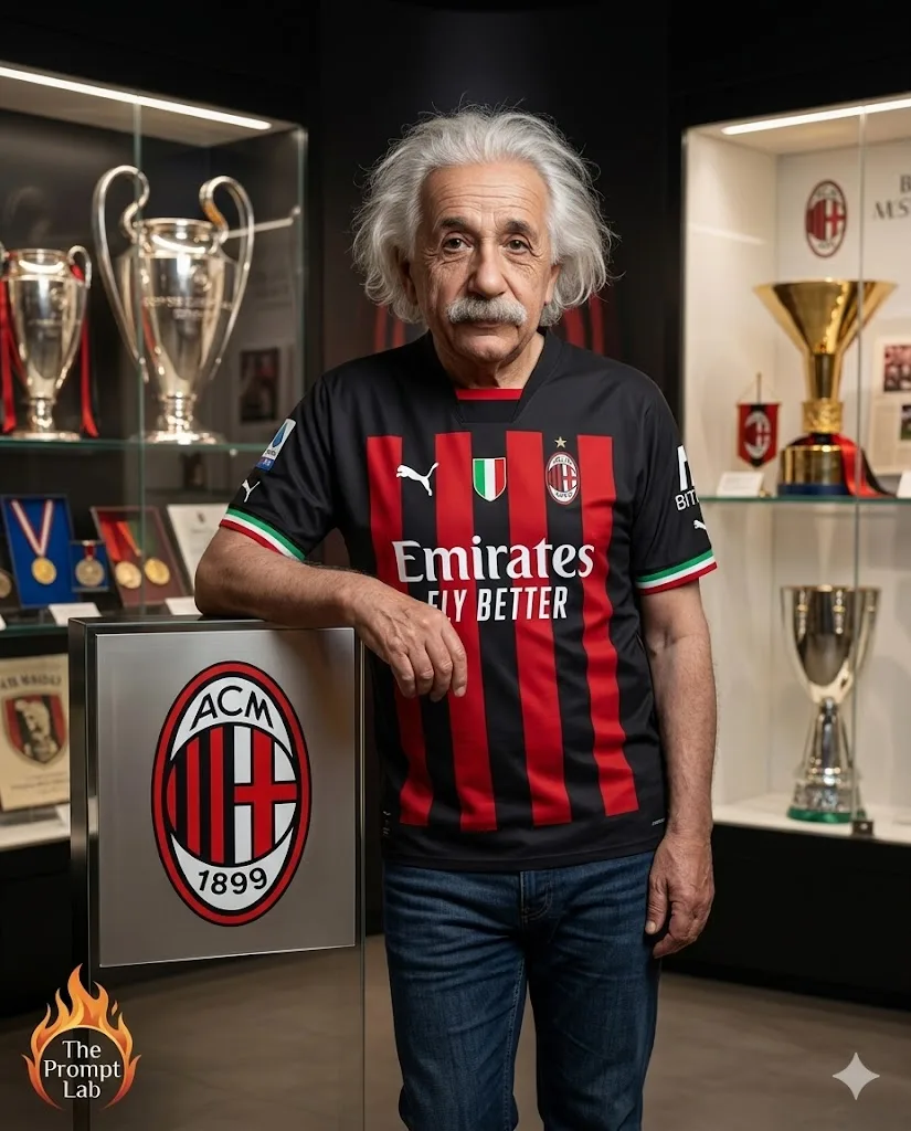 Portrait inside the official club museum