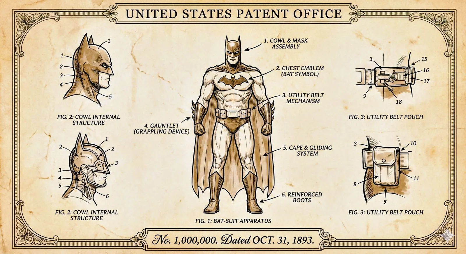 Vintage Patent Drawing