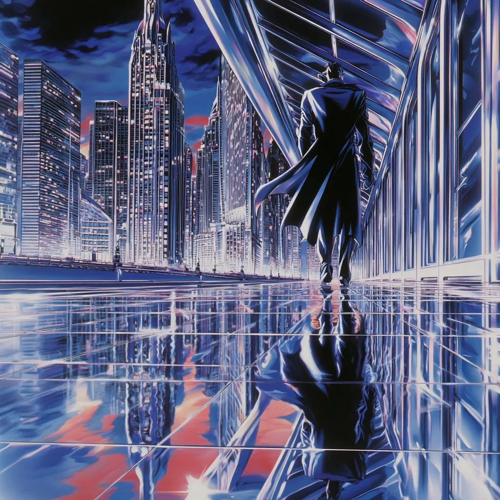 Chrome Anime Retro - MidJourney