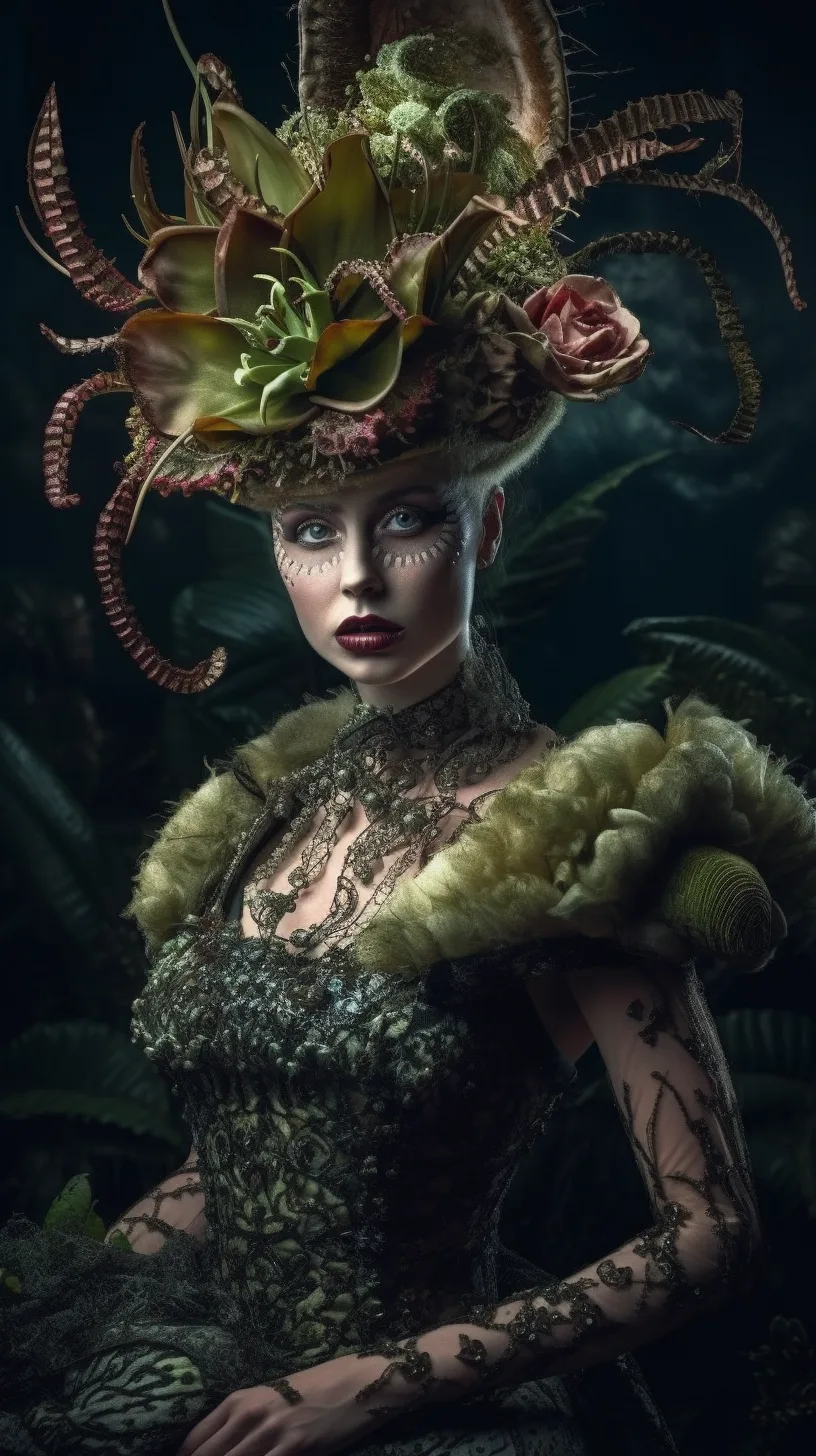 Anthropomorphic Human Flower Come to Life - Haute Couture