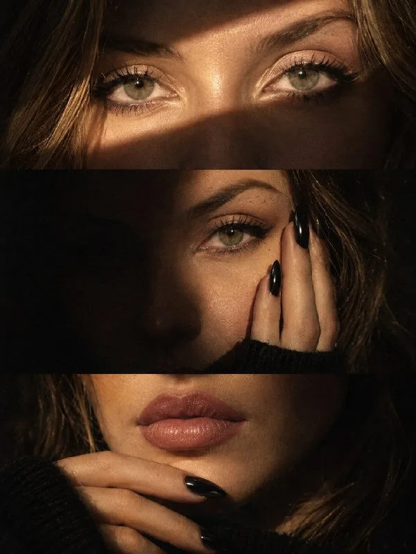 Use the face from the uploaded photo. Keep her appearance as much as possible to create