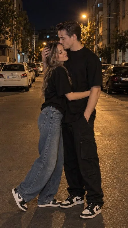 Use the uploaded photo(s) of the couple as the strict identity reference. Preserve both people's recognizable